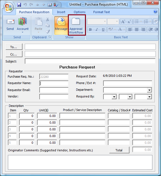 Purchase Request Approval Workflow