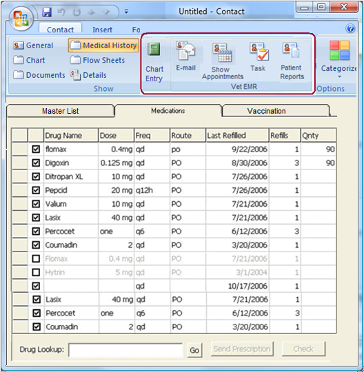 Veterinary EMR